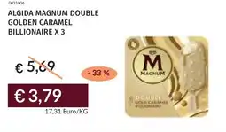Prezzemolo e Vitale Algida magnum double golden caramel billionaire x 3 offerta
