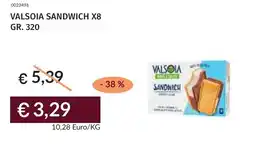Prezzemolo e Vitale Valsoia sandwich x8 offerta