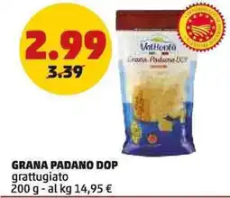 PENNY Grana padano dop grattugiato offerta