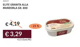 Prezzemolo e Vitale Elite granita alla mandorla offerta