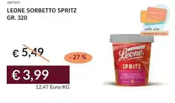Prezzemolo e Vitale Leone sorbetto spritz offerta