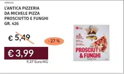 Prezzemolo e Vitale L'antica pizzeria da michele pizza prosciutto e funghi offerta