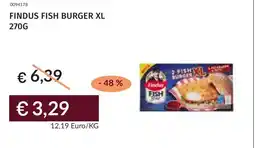 Prezzemolo e Vitale Findus fish burger xl offerta