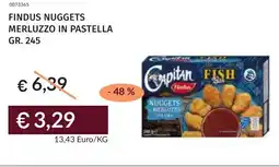 Prezzemolo e Vitale Findus nuggets merluzzo in pastella offerta