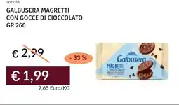 Prezzemolo e Vitale Galbusera magretti con gocce di cioccolato offerta