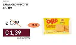 Prezzemolo e Vitale Saiwa oro biscotti offerta