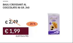 Prezzemolo e Vitale Bauli croissant al cioccolato x6 offerta