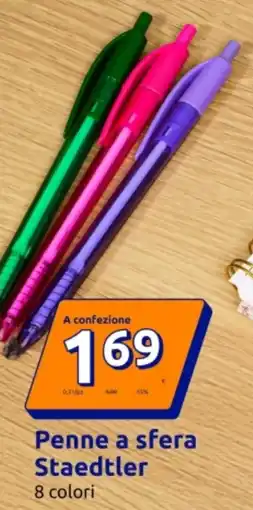 Action Penne a sfera staedtler 8 colori offerta