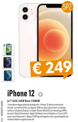 Kenovo iPhone 12 A14 4GB Ram 128 GB offerta