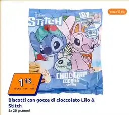 Action Biscotti con gocce di cioccolato Lilo & Stitch grammi offerta
