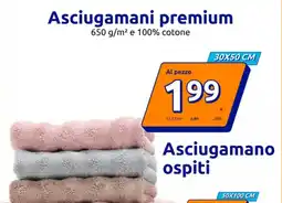 Action Asciugamani premium e 100% cotone offerta