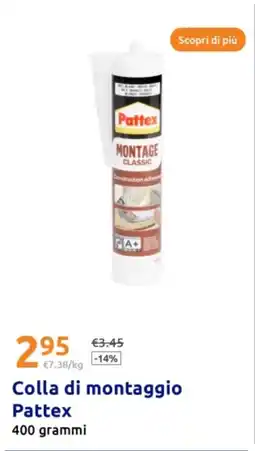 Action Colla di montaggio Pattex grammi offerta
