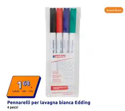 Action Pennarelli per lavagna bianca Edding 4 pezzi offerta
