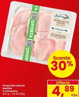Interspar Prosciutto cotto al basilico S. Domenico offerta