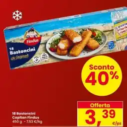 Interspar 18 Bastoncini Capitan Findus offerta