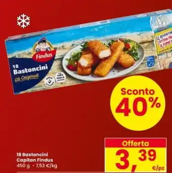 Interspar 18 Bastoncini Capitan Findus offerta