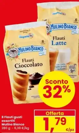 Interspar 8 Flauti gusti assortiti Mulino Bianco offerta