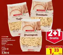 Interspar Pasta fresca di semola di grano duro assortita Despar offerta
