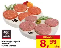 Interspar Hamburger di pollo assortiti Cucina Express offerta