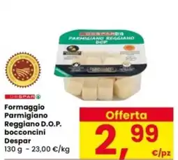 Interspar Formaggio Parmigiano Reggiano D.O.P. bocconcini Despar offerta