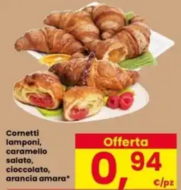 Interspar Cornetti lamponi, caramello salato, cioccolato, arancia amara offerta