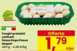 Interspar Funghi prataioli coltivati Passo Dopo Passo Despar offerta