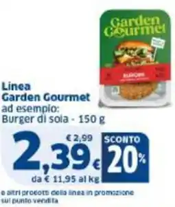 Sigma Linea Garden Gourmet Burger di sola offerta