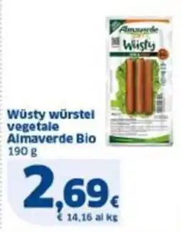Sigma Wüsty würstel vegetale Almaverde Bio offerta