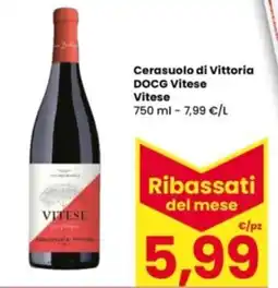 Interspar Cerasuolo di Vittoria DOCG Vitese Vitese offerta