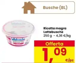 Interspar Ricotta magra Lattebusche offerta