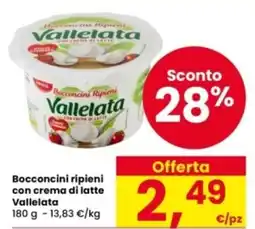 Interspar Bocconcini ripieni con crema di latte Vallelata offerta