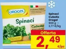 Interspar Spinaci Cubello Orogel offerta