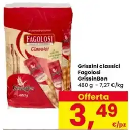 Interspar Grissini classici Fagolosi GrissinBon offerta