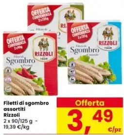 Interspar Filetti di sgombro assortiti Rizzoli offerta
