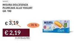 Prezzemolo e Vitale Misura dolcesenza plumcake allo yogurt offerta