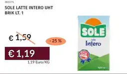 Prezzemolo e Vitale Sole latte intero uht brik offerta