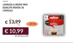 Prezzemolo e Vitale Lavazza a modo mio qualita rossa 36 capsule offerta