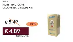 Prezzemolo e Vitale Morettino caffe decaffeinato cialde x18 offerta