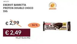 Prezzemolo e Vitale Enervit barretta protein double choco offerta