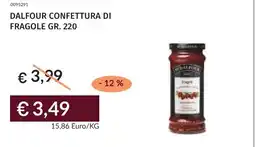 Prezzemolo e Vitale Dalfour confettura di fragole offerta