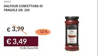 Prezzemolo e Vitale Dalfour confettura di fragole offerta