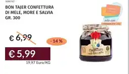 Prezzemolo e Vitale Bon tajer confettura di mele, more e salvia offerta