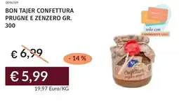 Prezzemolo e Vitale Bon tajer confettura prugne e zenzero offerta