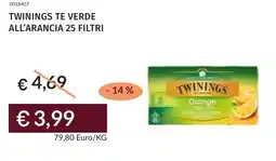 Prezzemolo e Vitale Twinings te verde all'arancia 25 filtri offerta
