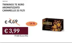 Prezzemolo e Vitale Twinings te nero aromatizzato caramello 25 filti offerta