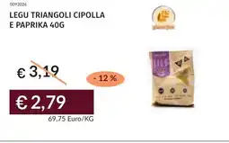 Prezzemolo e Vitale Legu triangoli cipolla e paprika offerta