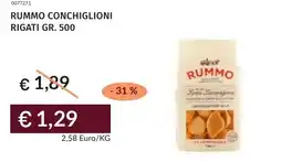 Prezzemolo e Vitale Rummo conchiglioni rigati offerta