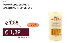 Prezzemolo e Vitale Rummo leggendarie mafaldine n. 80 offerta