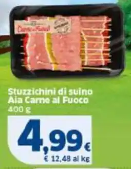 Sigma Stuzzichini di suino rossi e gialli Aia Carne al Fuoco offerta