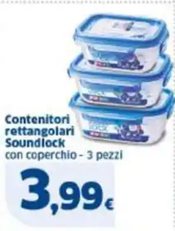 Sigma Contenitori rettangolari Soundlock offerta
